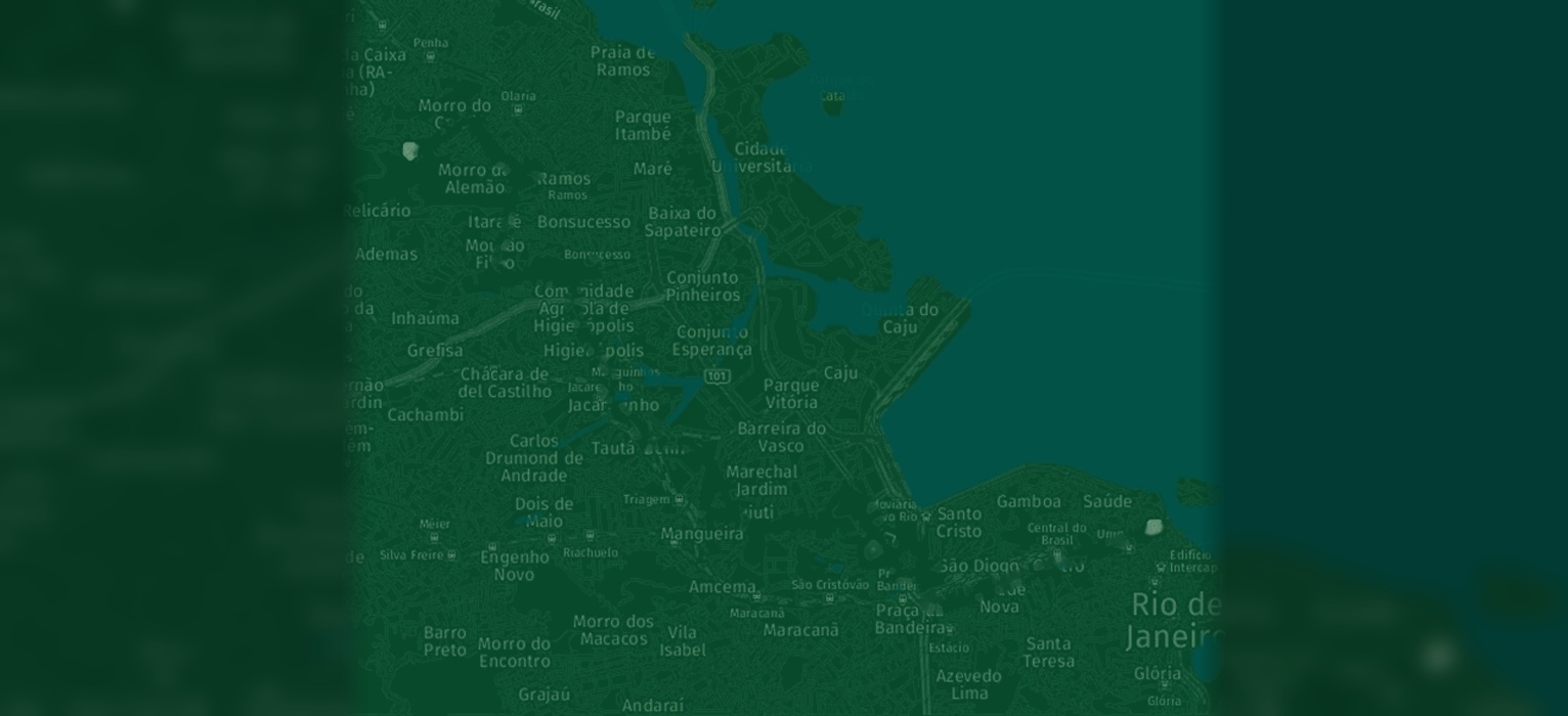 Mapa estilizado do trajeto da linha selecionada