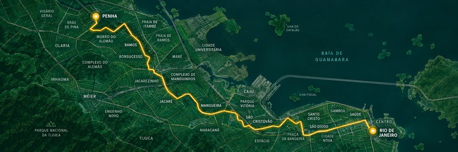 Mapa da linha 313