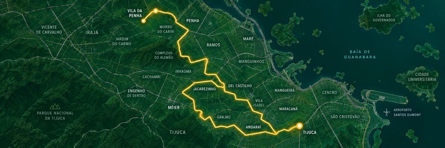 Mapa da linha 621