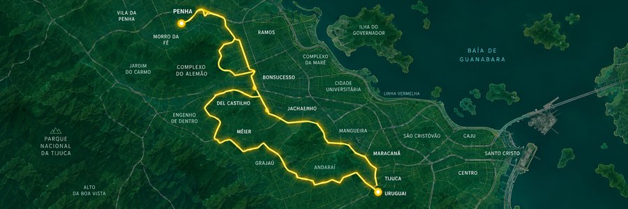 Mapa da linha 622