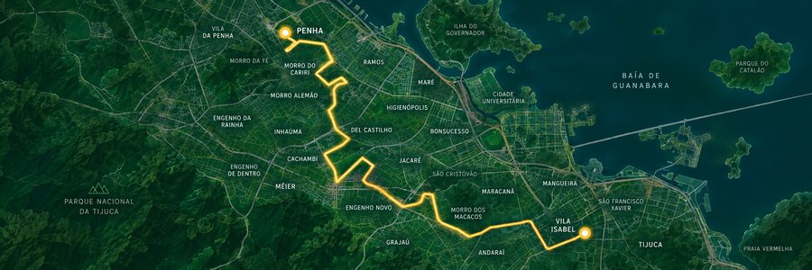 Mapa da linha 623