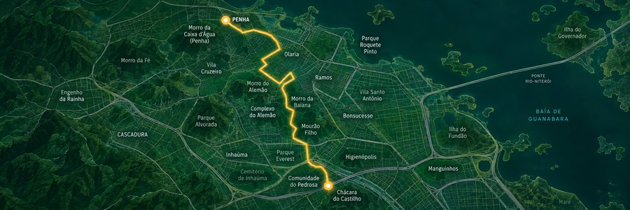 Mapa da linha 628